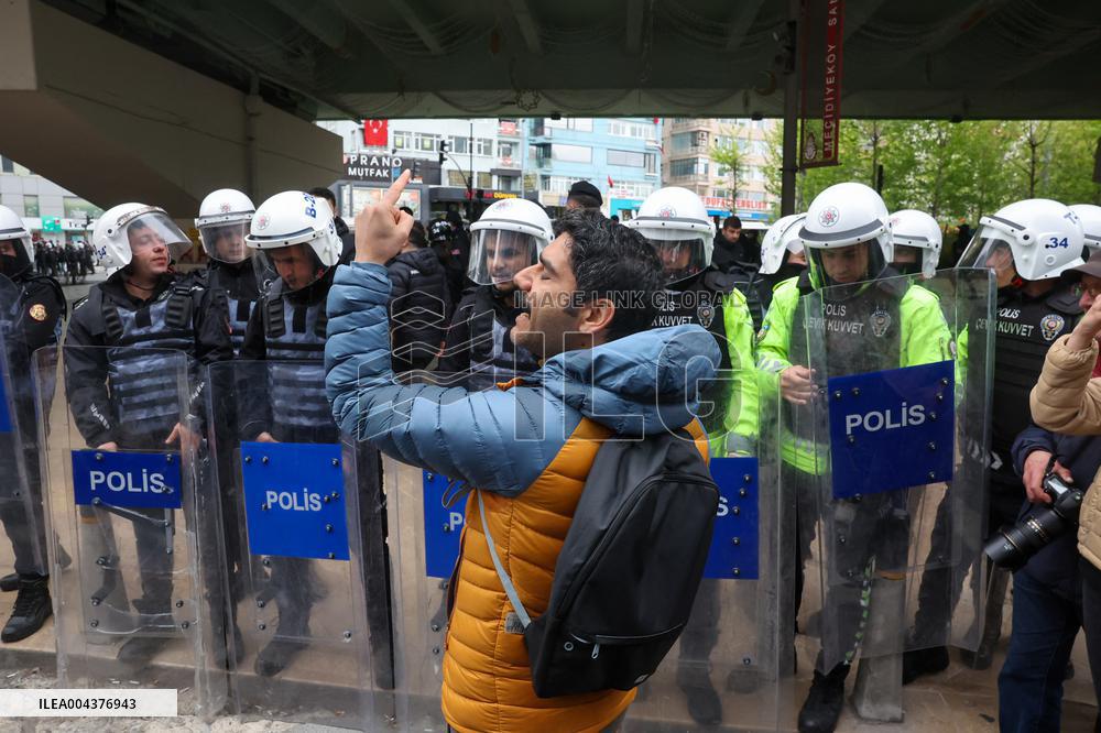 Clashes on May Day March - Istanbul