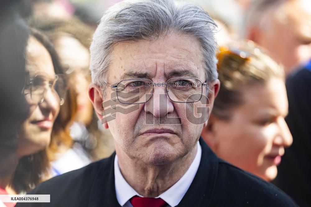 Politicians at May Day Rally - Paris