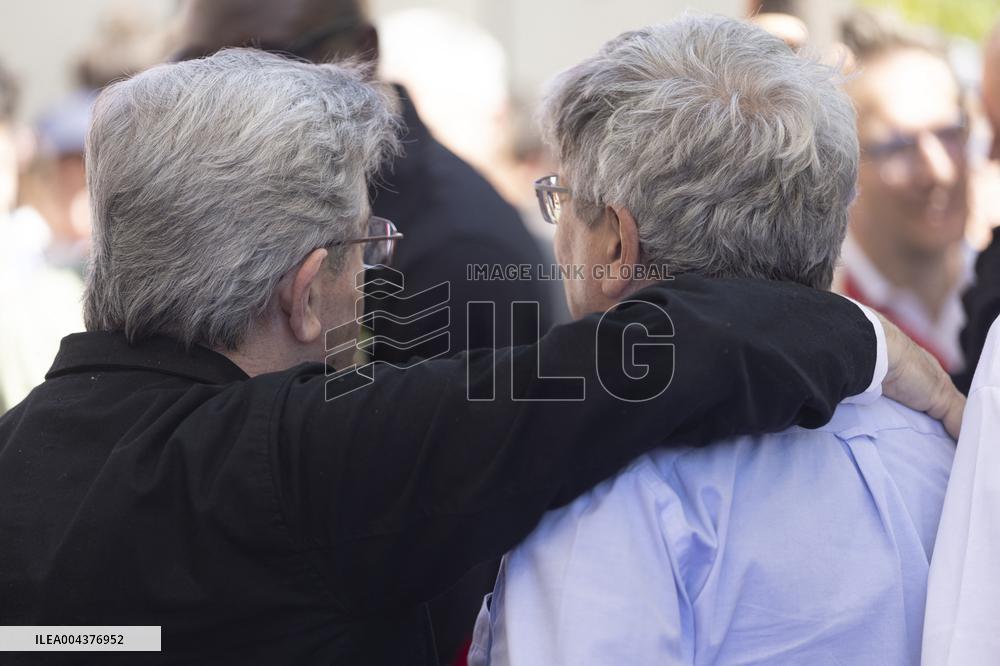 Politicians at May Day Rally - Paris