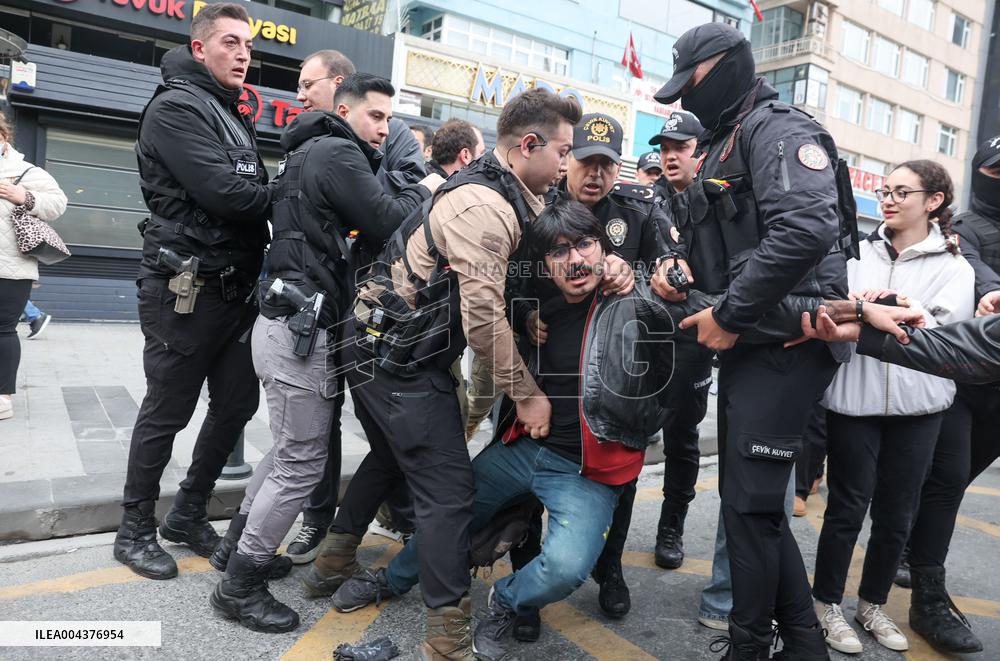 Clashes on May Day March - Istanbul
