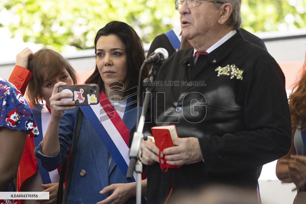 Politicians at May Day Rally - Paris