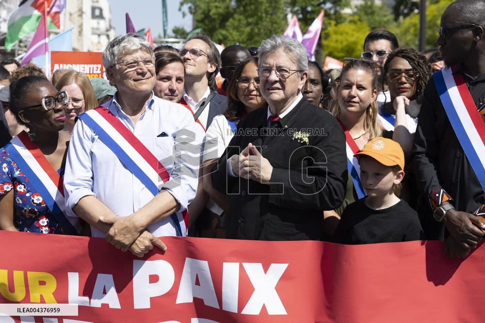 Politicians at May Day Rally - Paris