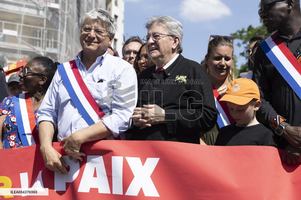 Politicians at May Day Rally - Paris