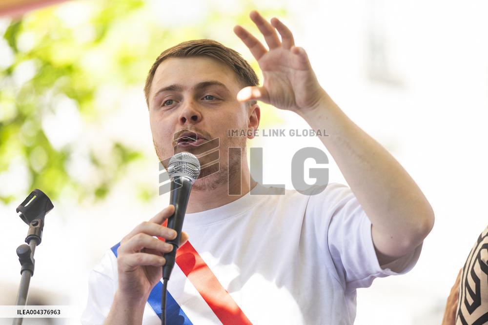 Politicians at May Day Rally - Paris
