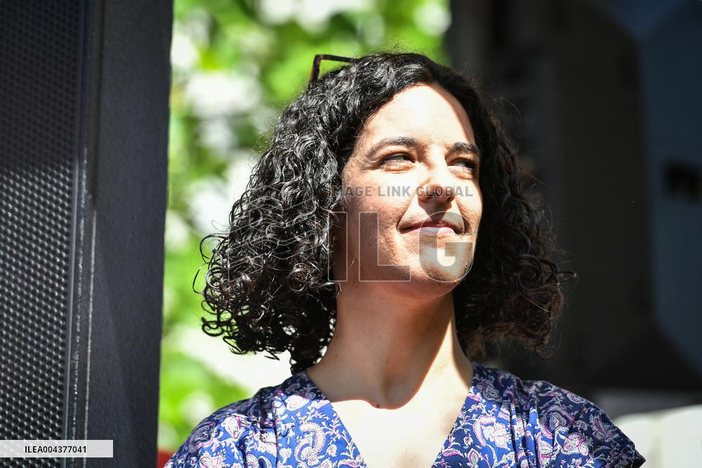 Jean-Luc Melenchon speaks on May Day in Paris FA