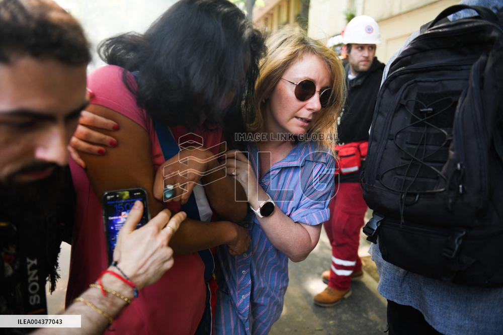 Socialist Deputy Victim of Mortar Explosion - Paris