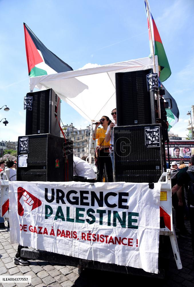 Call to Dissolve Urgence Palestine at May Day Rally - Paris