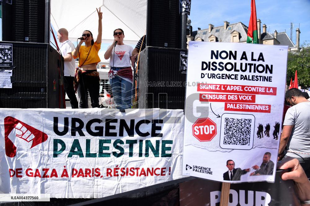 Call to Dissolve Urgence Palestine at May Day Rally - Paris