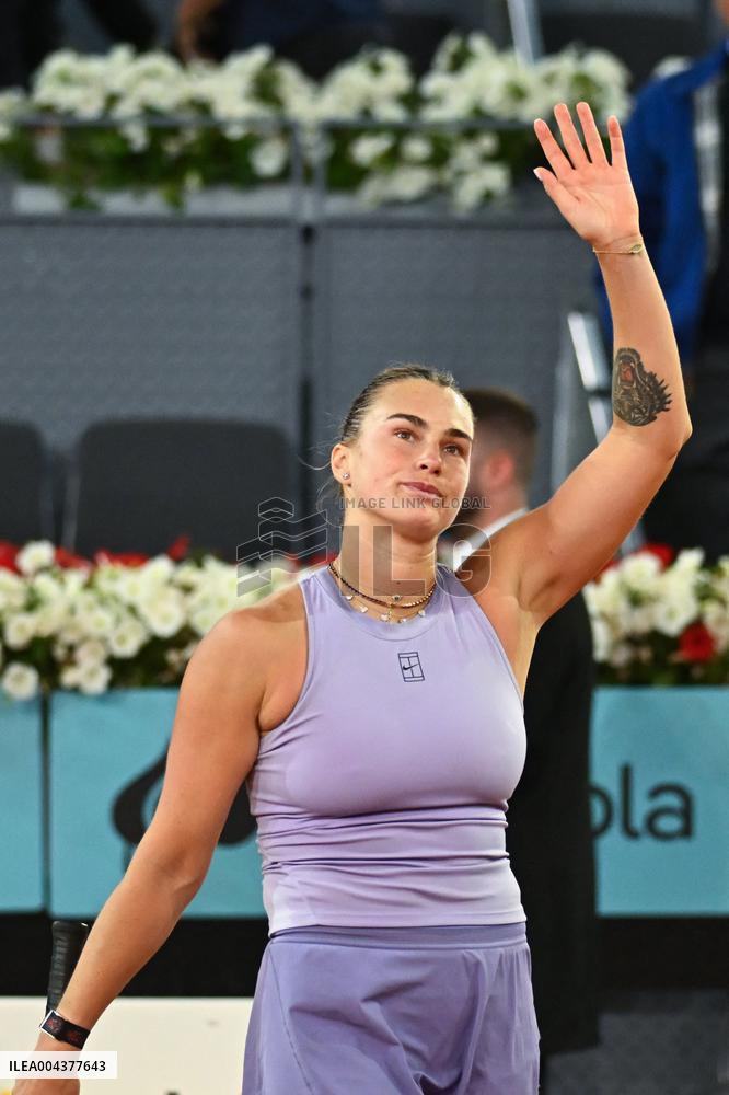 Mutua Madrid Open - Quarter-finals - Aryna Sabalenka