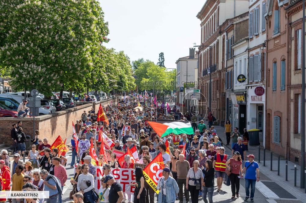 Labor Day Demonstration in Albi - France