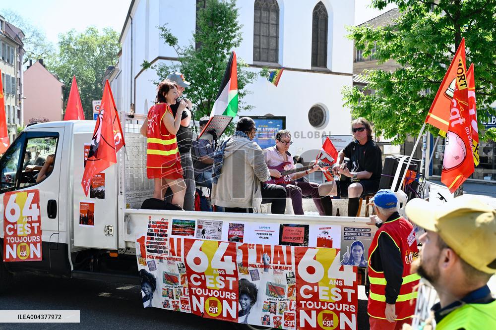 Labor Day Demonstration in Strasbourg - France