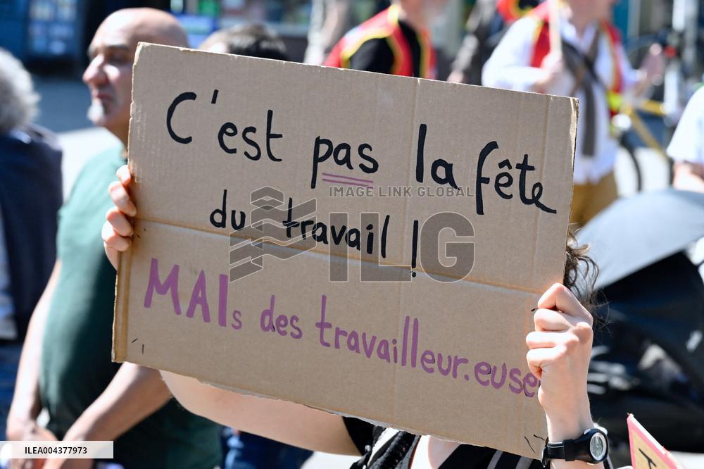 Labor Day Demonstration in Strasbourg - France