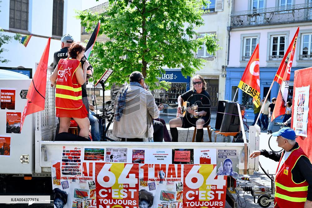 Labor Day Demonstration in Strasbourg - France