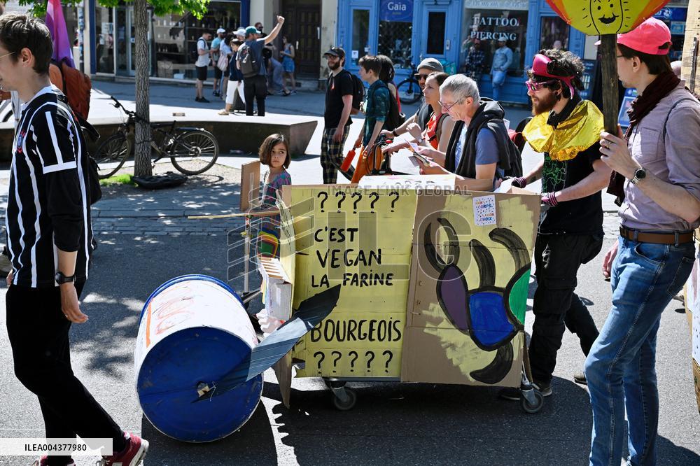 Labor Day Demonstration in Strasbourg - France