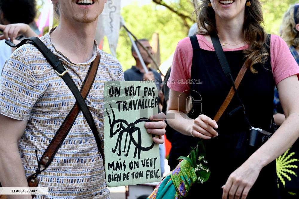 Labor Day Demonstration in Strasbourg - France
