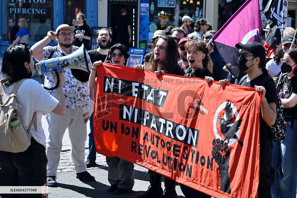 Labor Day Demonstration in Strasbourg - France