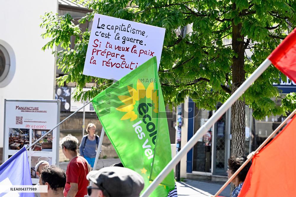 Labor Day Demonstration in Strasbourg - France