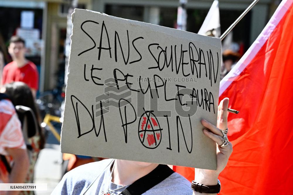 Labor Day Demonstration in Strasbourg - France