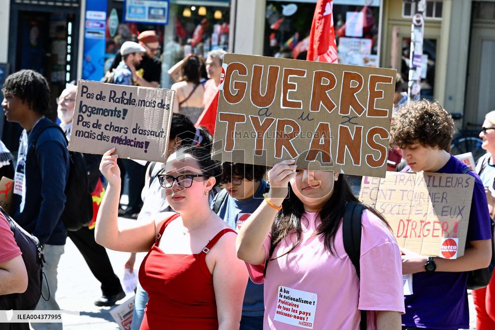 Labor Day Demonstration in Strasbourg - France