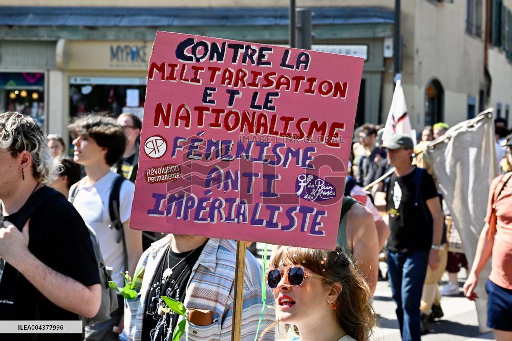 Labor Day Demonstration in Strasbourg - France