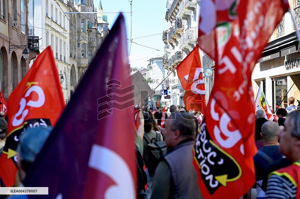 Labor Day Demonstration in Strasbourg - France