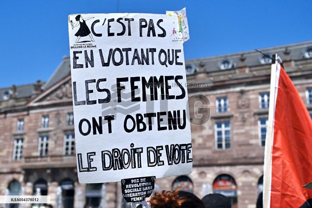 Labor Day Demonstration in Strasbourg - France