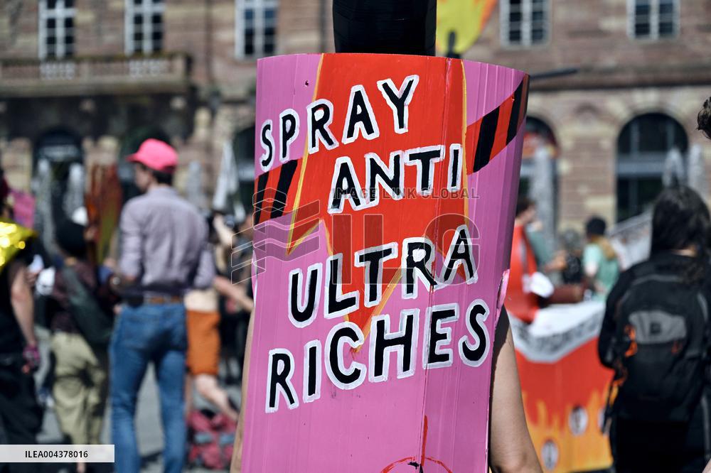 Labor Day Demonstration in Strasbourg - France