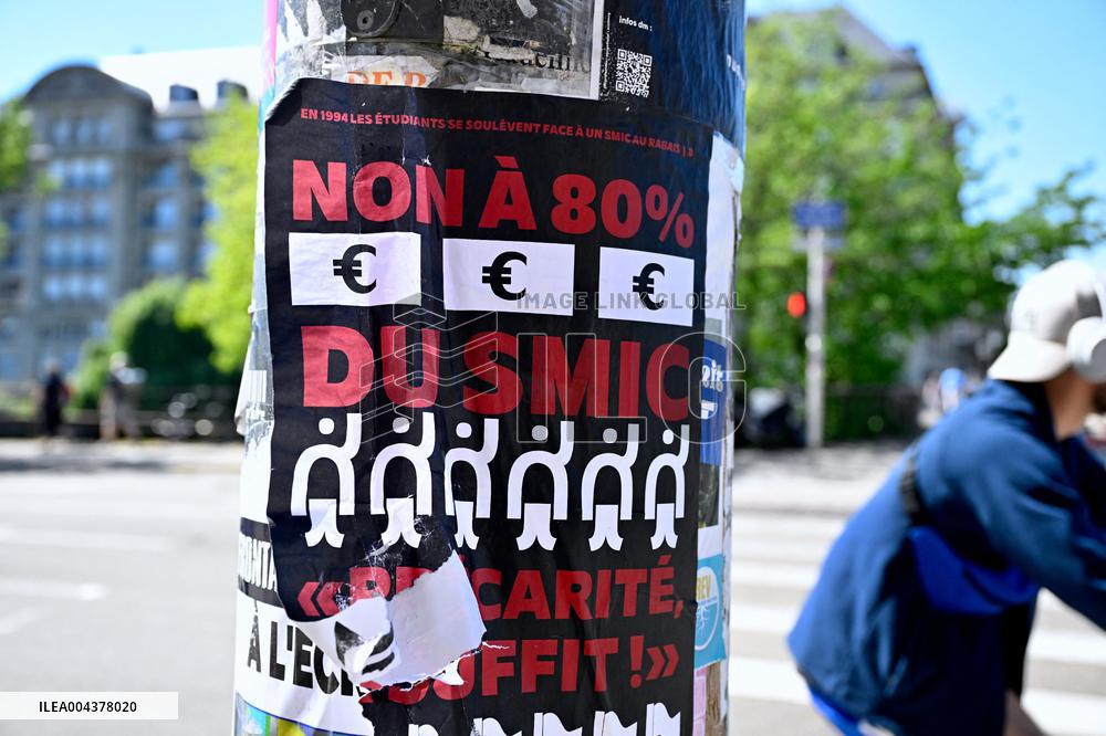 Labor Day Demonstration in Strasbourg - France