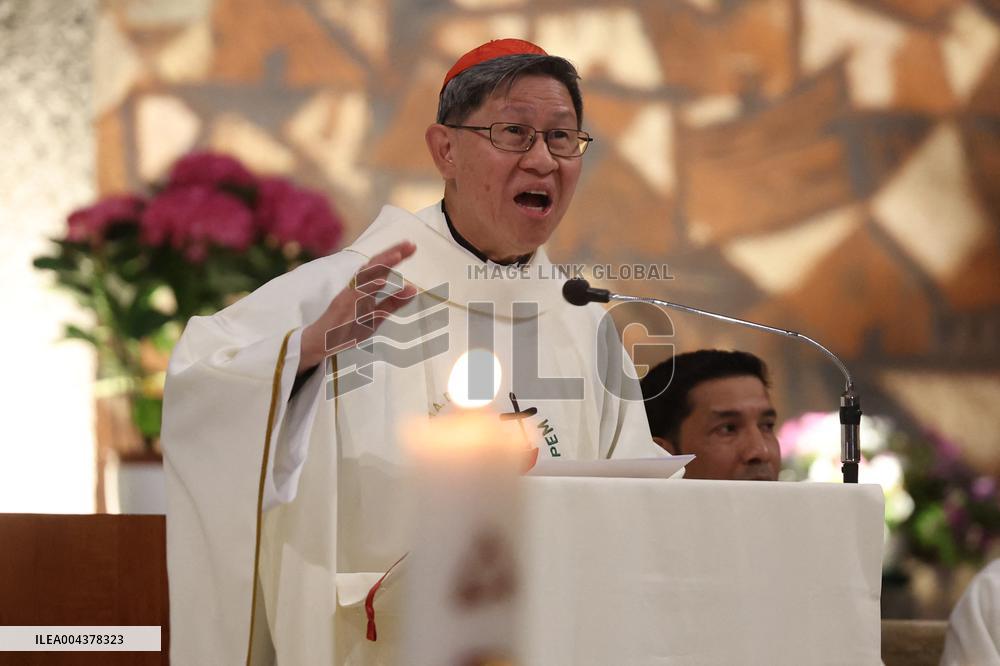 Cardinal Tagle Celebrates Mass in Centocelle - Rome