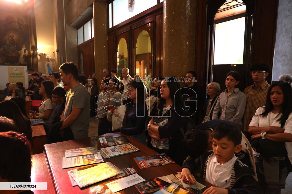 Cardinal Tagle Celebrates Mass in Centocelle - Rome