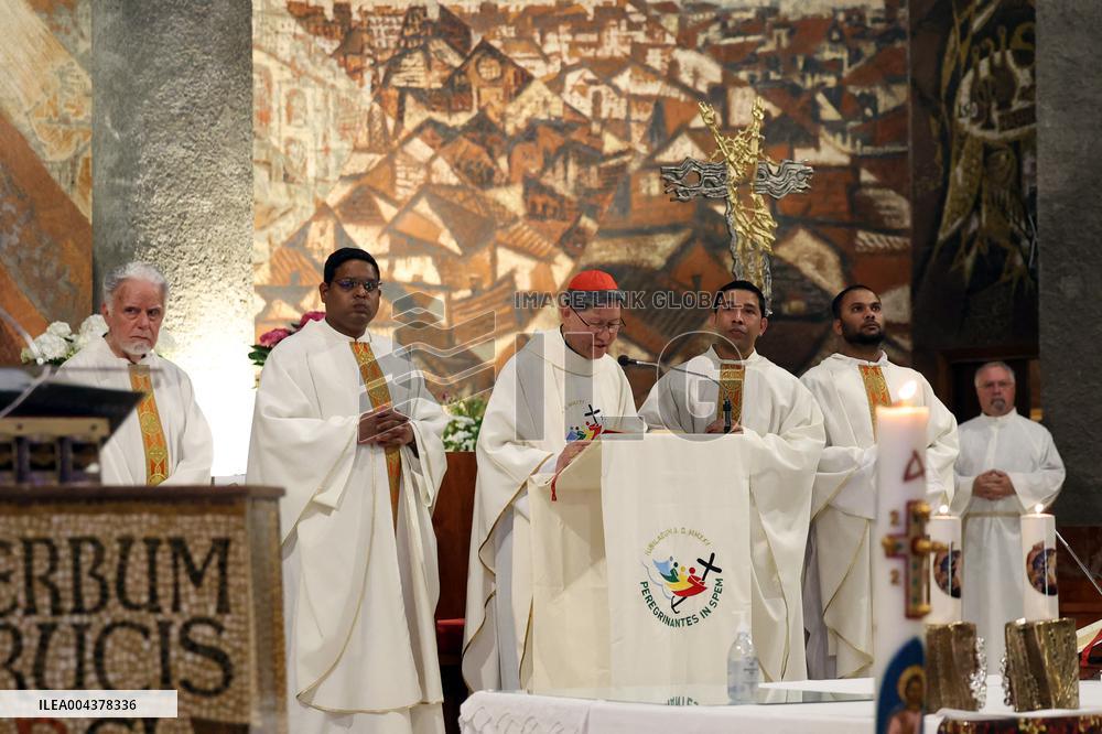 Cardinal Tagle Celebrates Mass in Centocelle - Rome