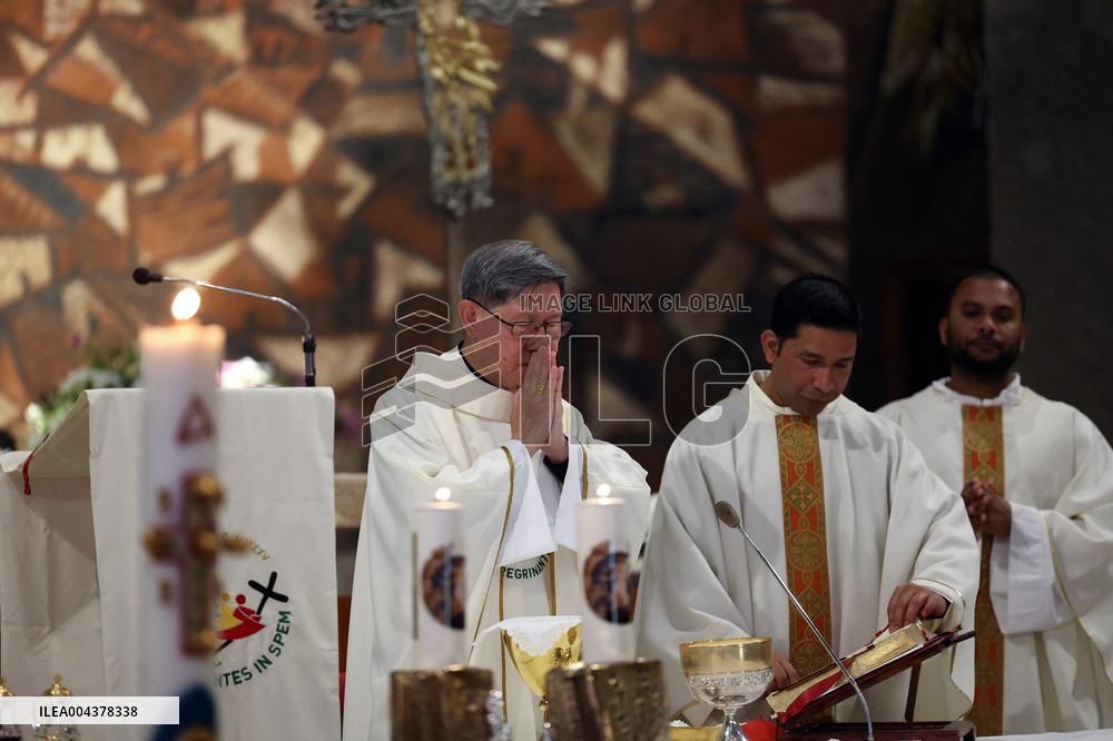 Cardinal Tagle Celebrates Mass in Centocelle - Rome