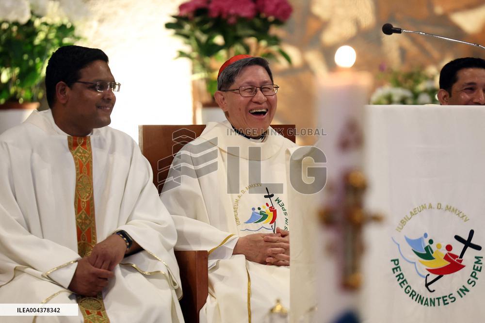 Cardinal Tagle Celebrates Mass in Centocelle - Rome