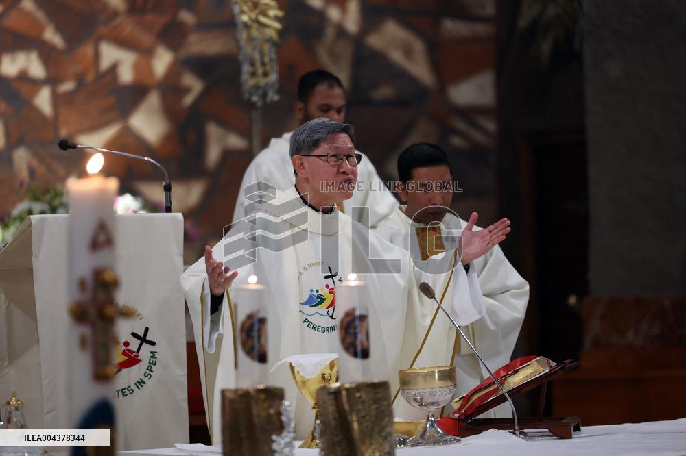 Cardinal Tagle Celebrates Mass in Centocelle - Rome