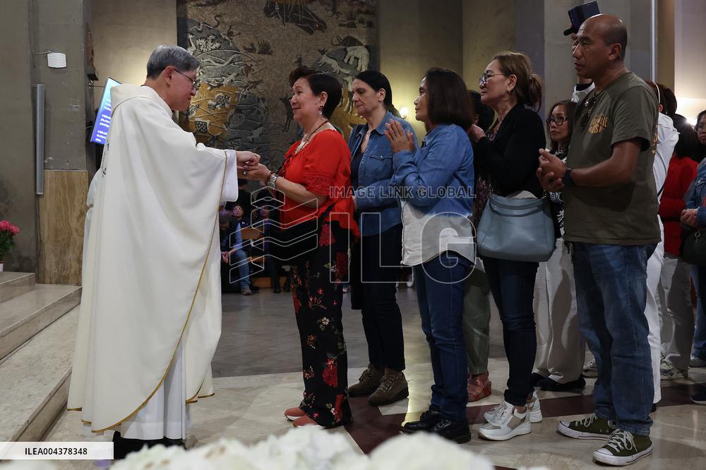 Cardinal Tagle Celebrates Mass in Centocelle - Rome