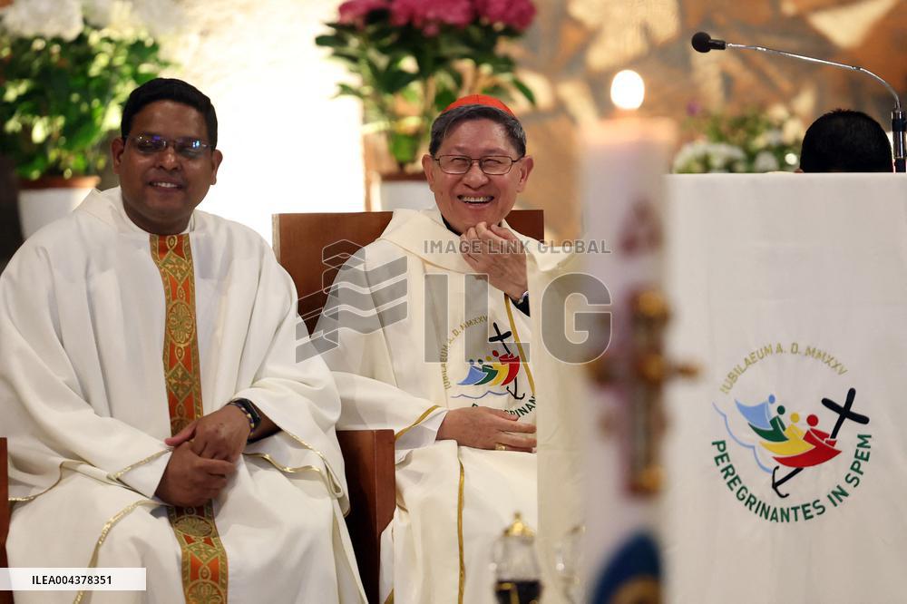 Cardinal Tagle Celebrates Mass in Centocelle - Rome