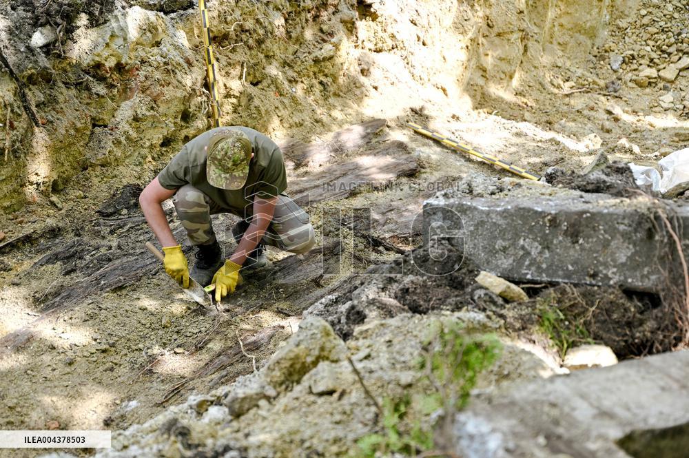 Exhumation of Soviet burials at Hill of Glory in Lviv