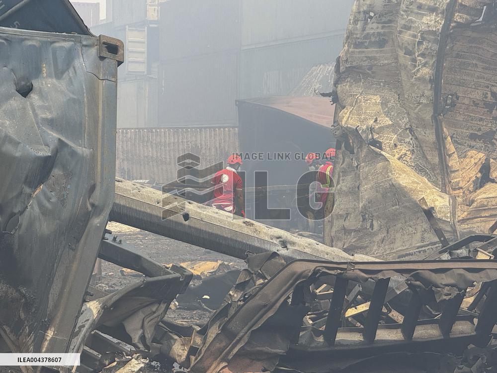 Aftermath Of Explosion In Shahid Rajaee Port - Iran