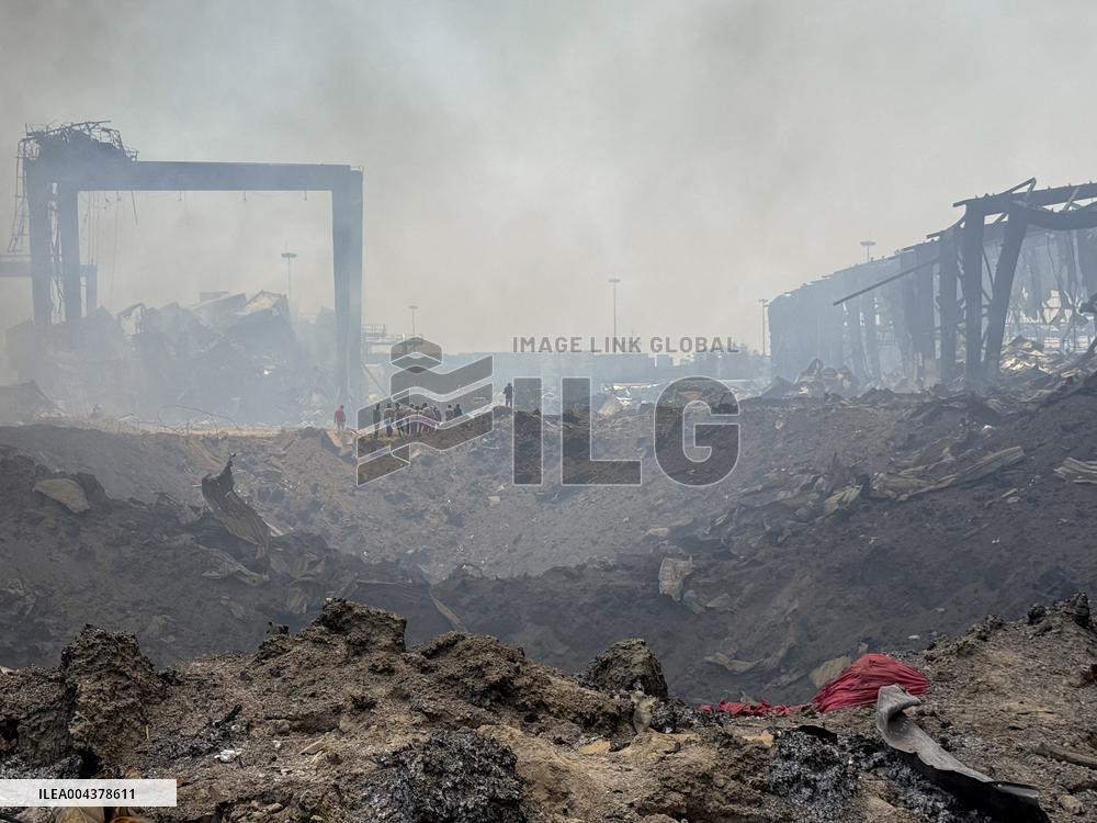 Aftermath Of Explosion In Shahid Rajaee Port - Iran