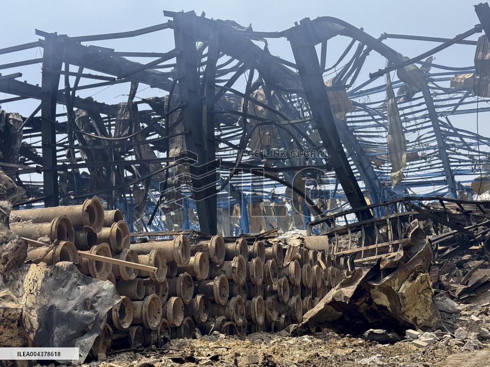 Aftermath Of Explosion In Shahid Rajaee Port - Iran