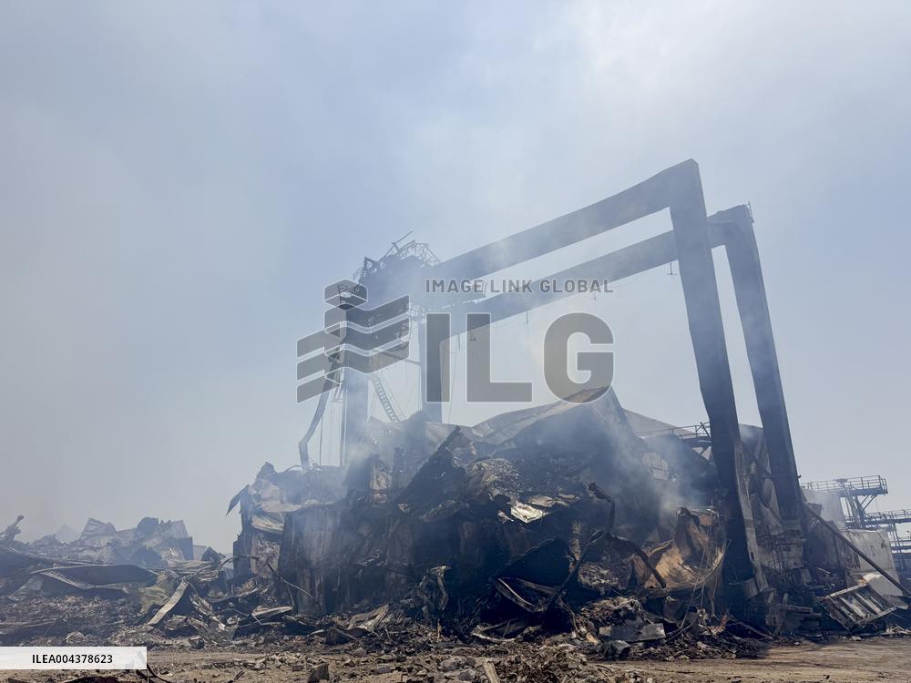 Aftermath Of Explosion In Shahid Rajaee Port - Iran