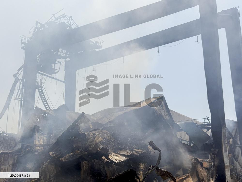 Aftermath Of Explosion In Shahid Rajaee Port - Iran