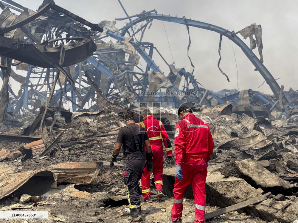 Aftermath Of Explosion In Shahid Rajaee Port - Iran