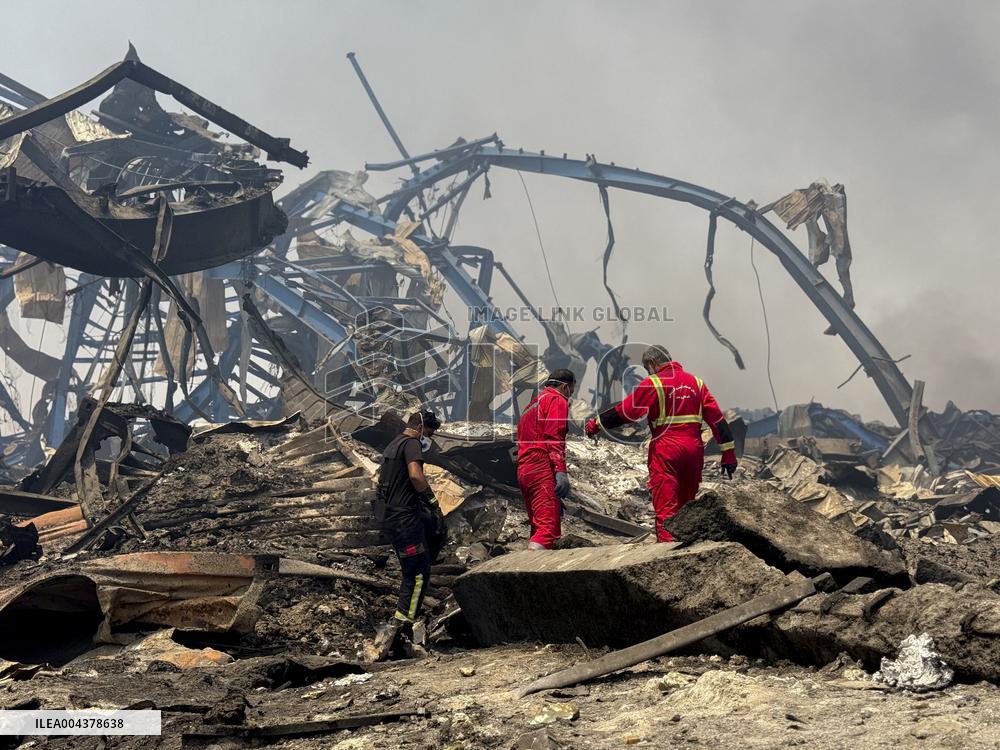 Aftermath Of Explosion In Shahid Rajaee Port - Iran