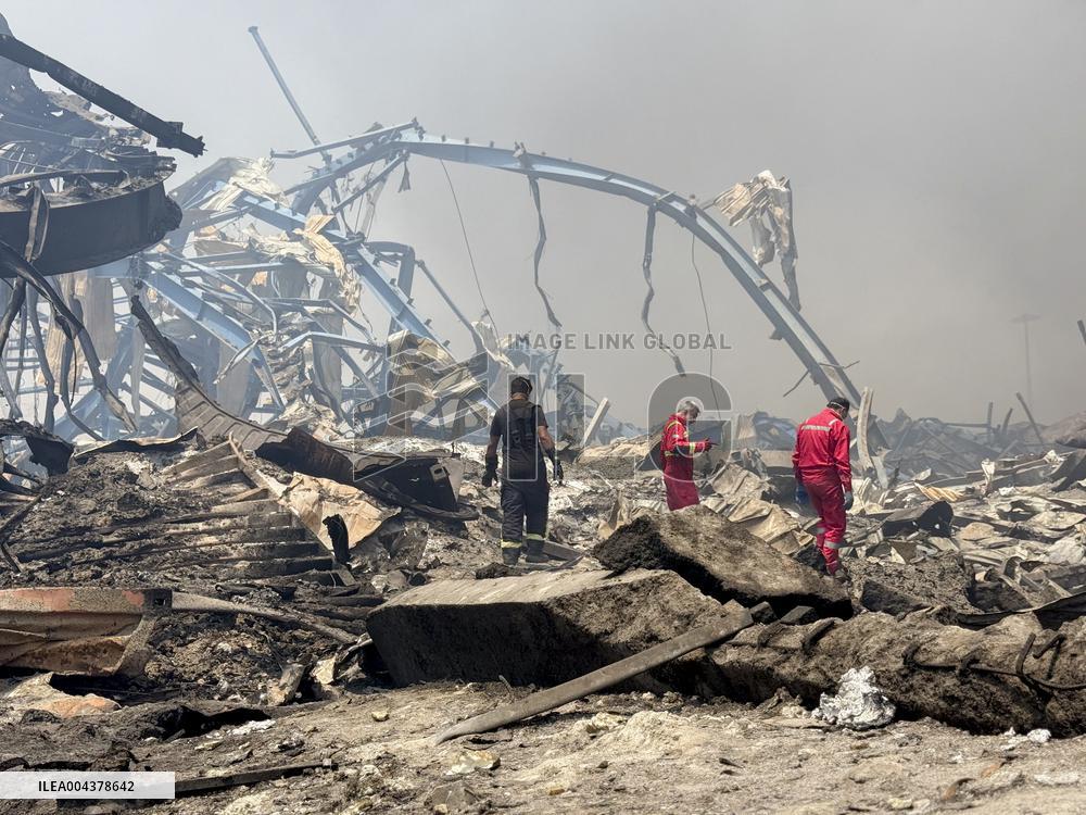 Aftermath Of Explosion In Shahid Rajaee Port - Iran