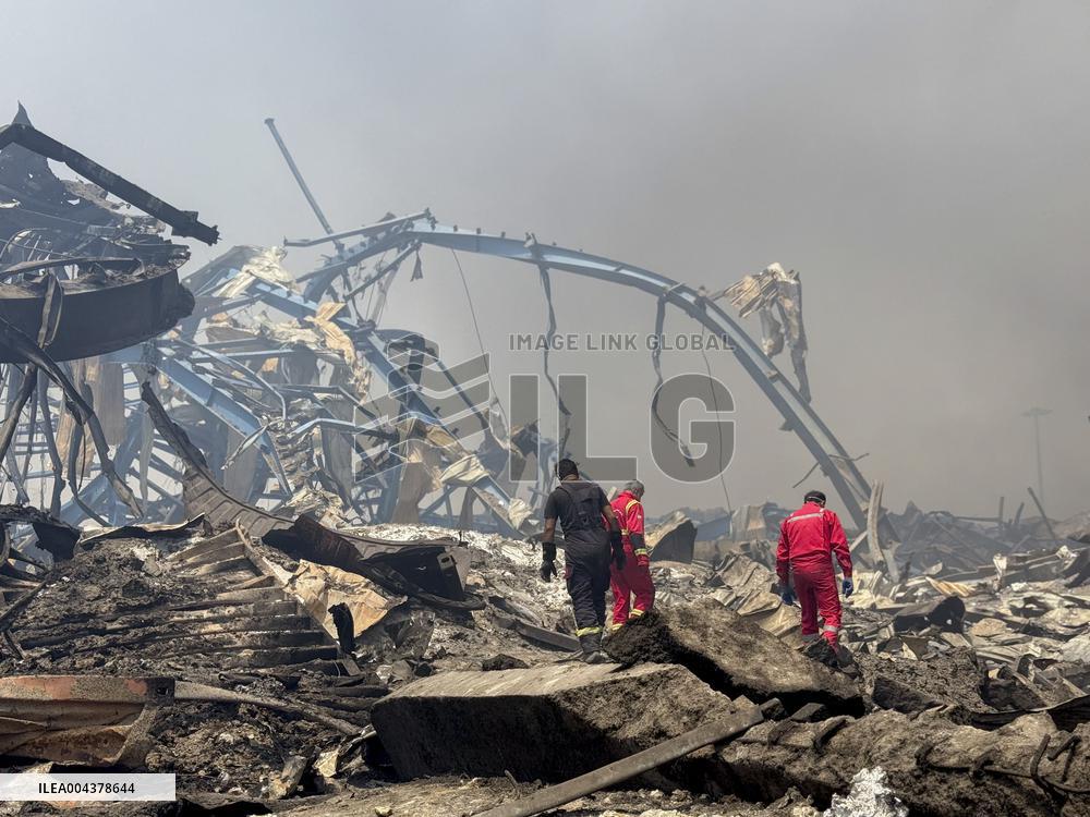 Aftermath Of Explosion In Shahid Rajaee Port - Iran