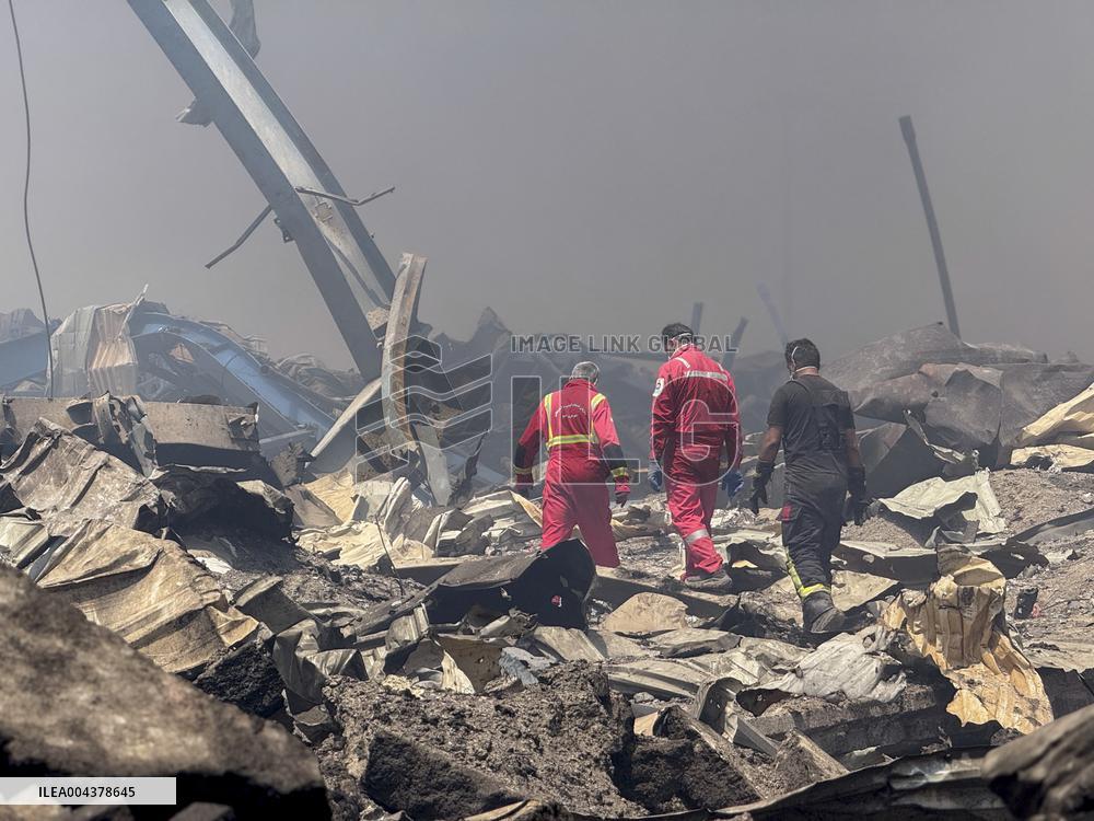 Aftermath Of Explosion In Shahid Rajaee Port - Iran