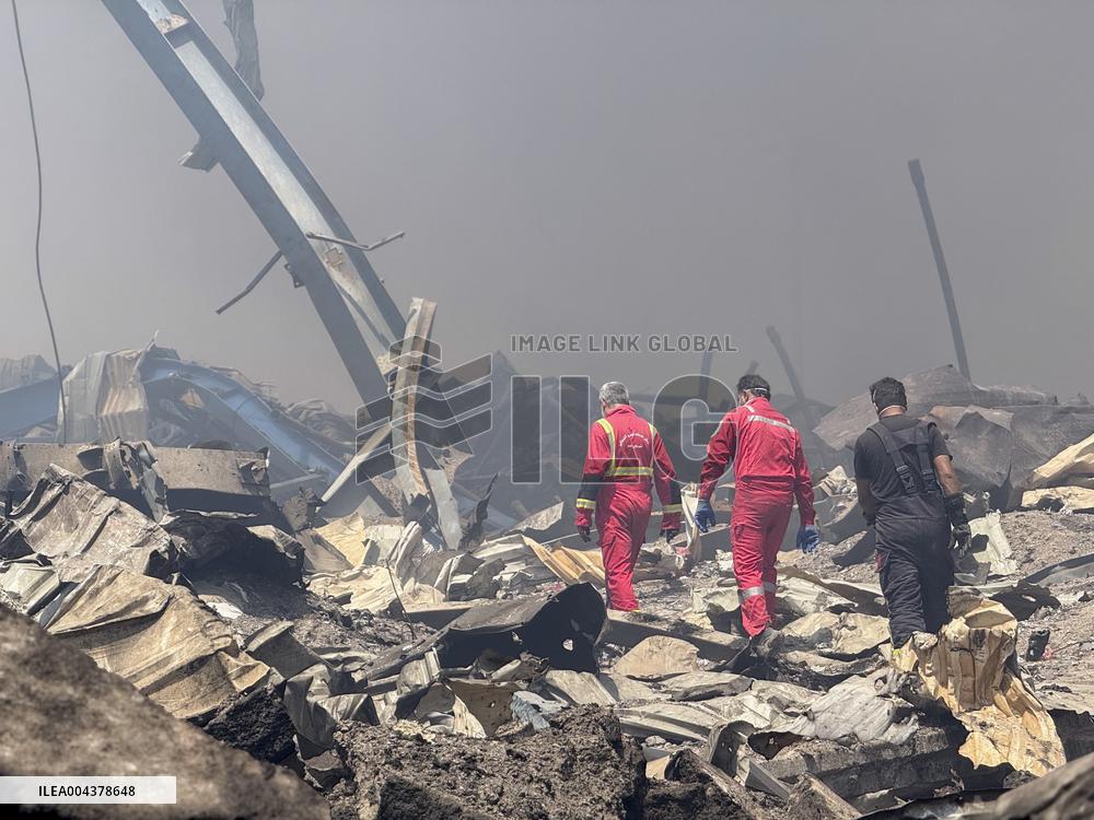 Aftermath Of Explosion In Shahid Rajaee Port - Iran