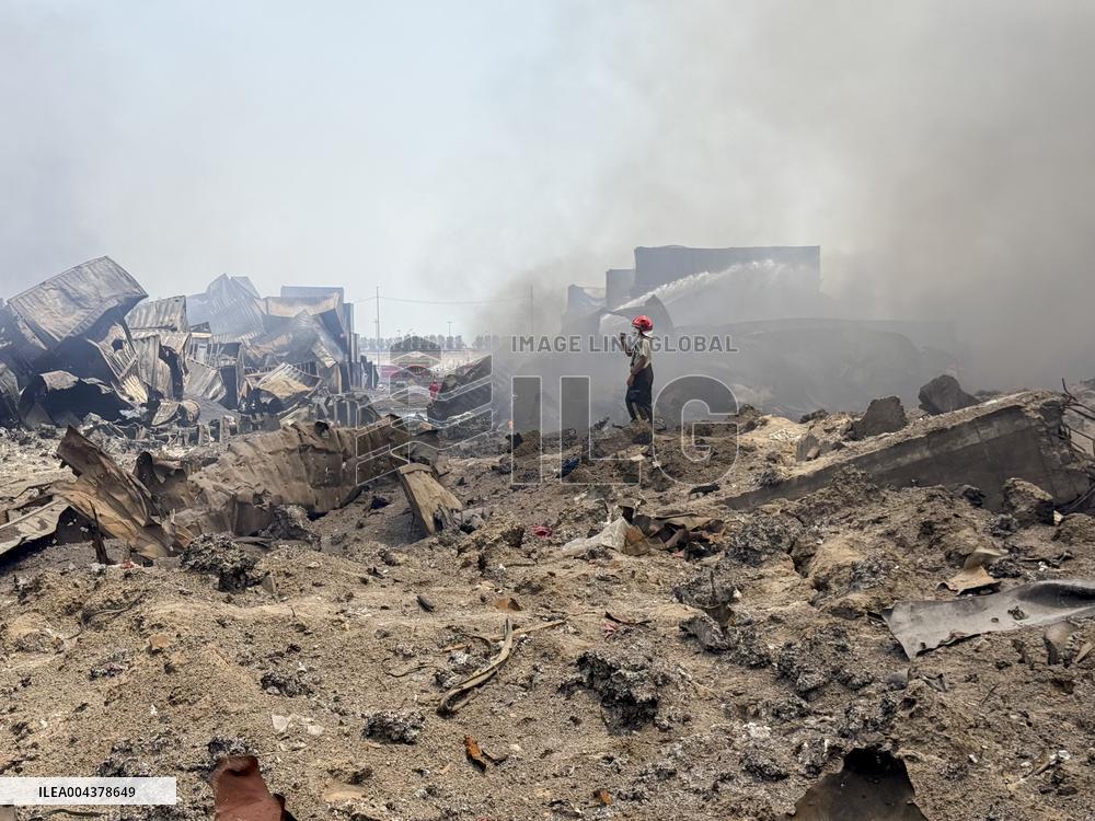Aftermath Of Explosion In Shahid Rajaee Port - Iran
