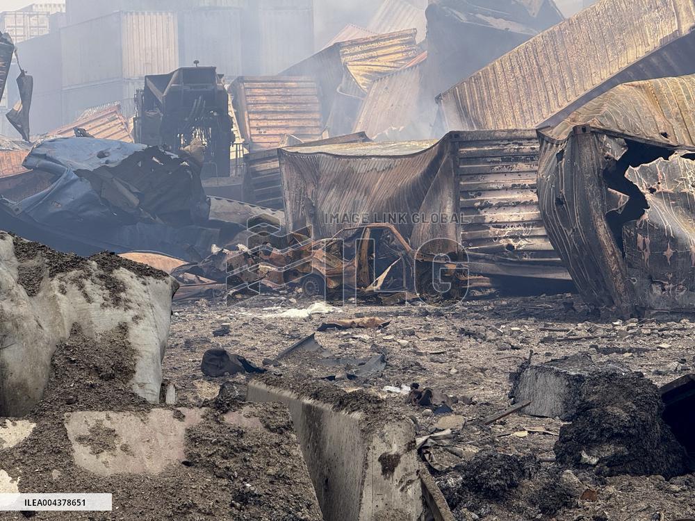 Aftermath Of Explosion In Shahid Rajaee Port - Iran